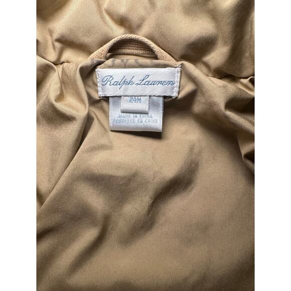 Ralph Lauren Polo quilted puffer jacket full zip pockets 24m - Picture 3 of 4